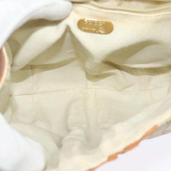 GUCCI GG Plus Supreme Shoulder Bag PVC Beige Gold Auth 139096 - Picture 10 of 16